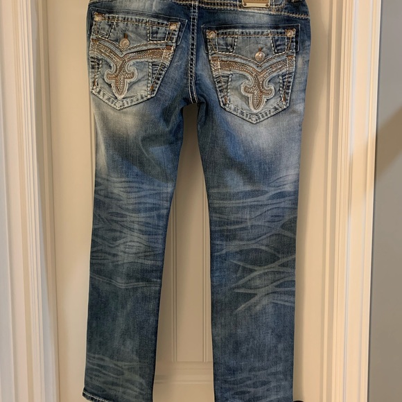 Rock Revival Sheen Straight Stretch Jean 36 x 32 - Picture 9 of 13